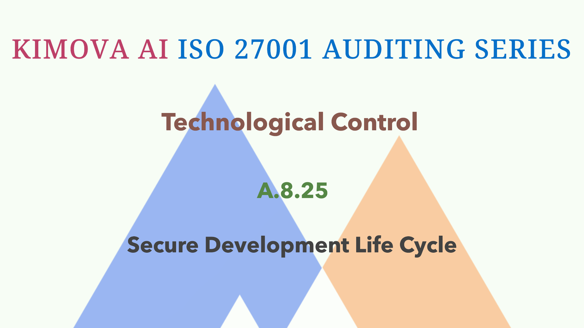 Understand ISO 27001 Technological Control A.8.25 Secure Development Life Cycle with [Kimova AI](https://kimova.ai)