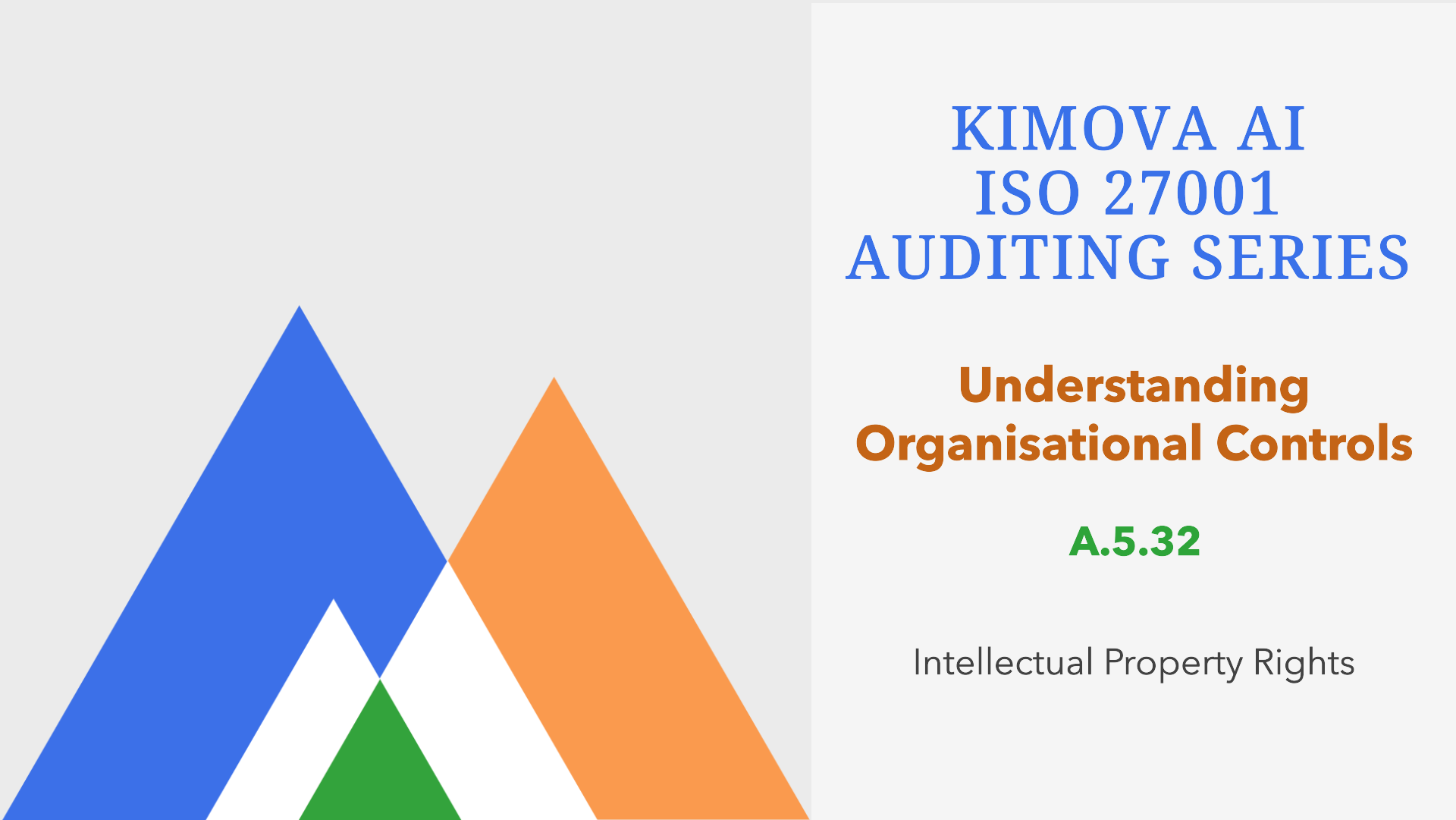 Understand ISO 27001 Organization Control A.5.32 Intellectual Property Rights with [Kimova AI](https://kimova.ai)