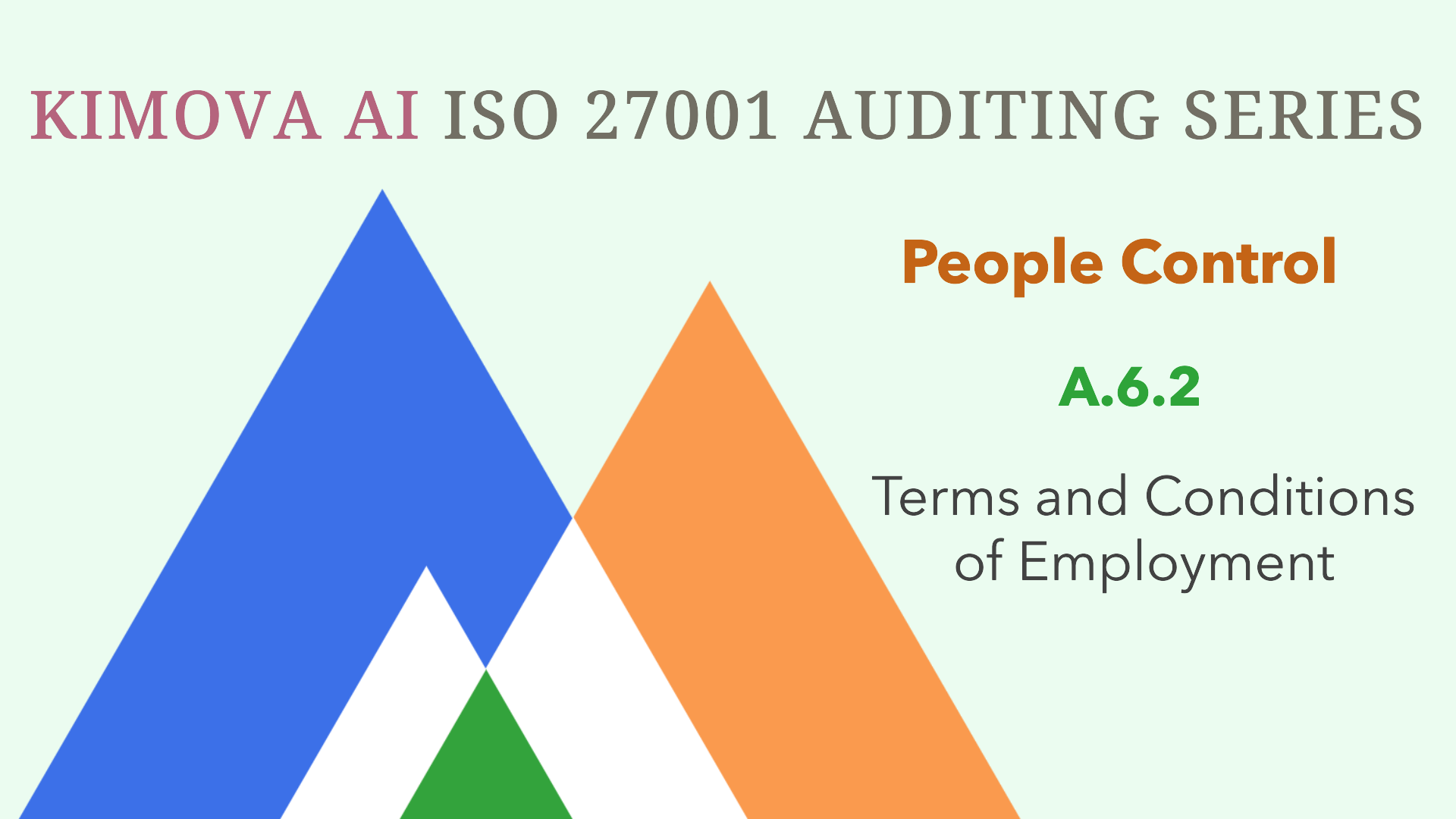 Understand ISO 27001 People Control A.6.2 Terms and Conditions of Employment with [Kimova AI](https://kimova.ai)