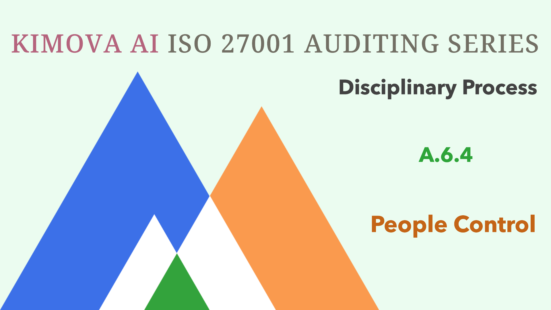 Understand ISO 27001 People Control A.6.4 Disciplinary Process with [Kimova AI](https://kimova.ai)