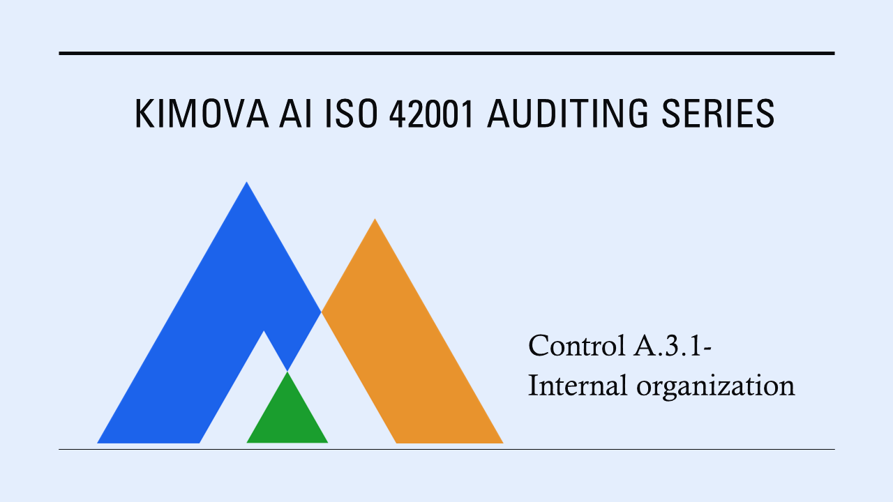 ISO 42001 - Annex A.3.1 Internal Organizations by [Kimova AI](https://kimova.ai)